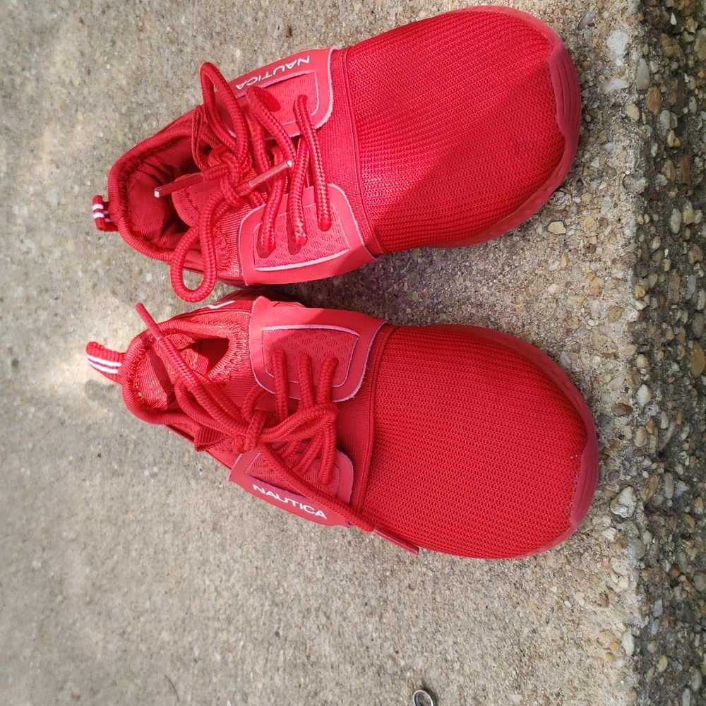 NAUTICA, tennis shoes for girls, red